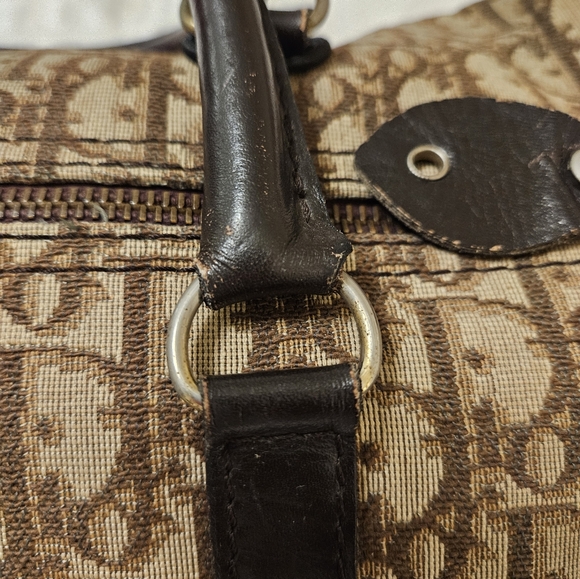 Christian Dior Brown Trotter Canvas Boston Tote Bag - Picture 9 of 16